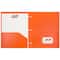 JAM Paper 3-Hole Heavy Duty Plastic Pocket Folder, 6ct.